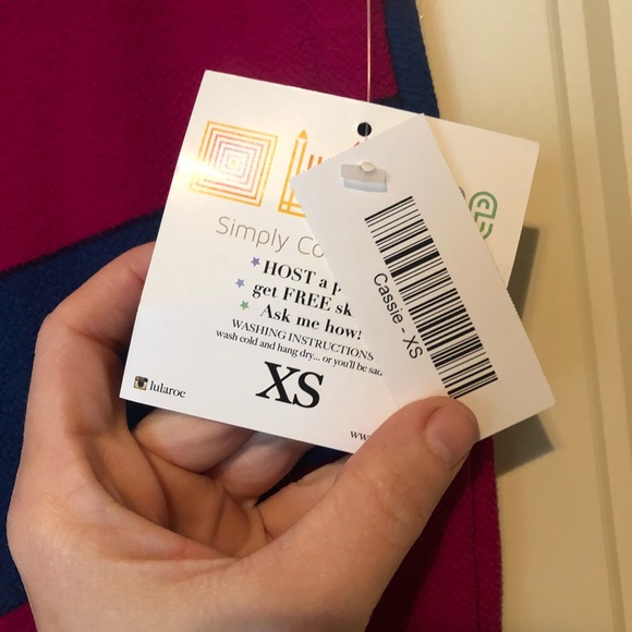 Lularoe Striped Cassie Skirt - Picture 2 of 3